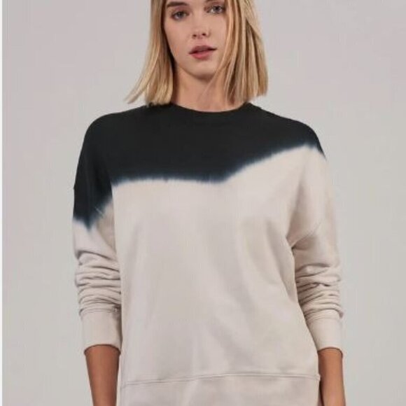 ATM Anthony Thomas Melillo Dip Dye Crewneck Sweater - Picture 1 of 9